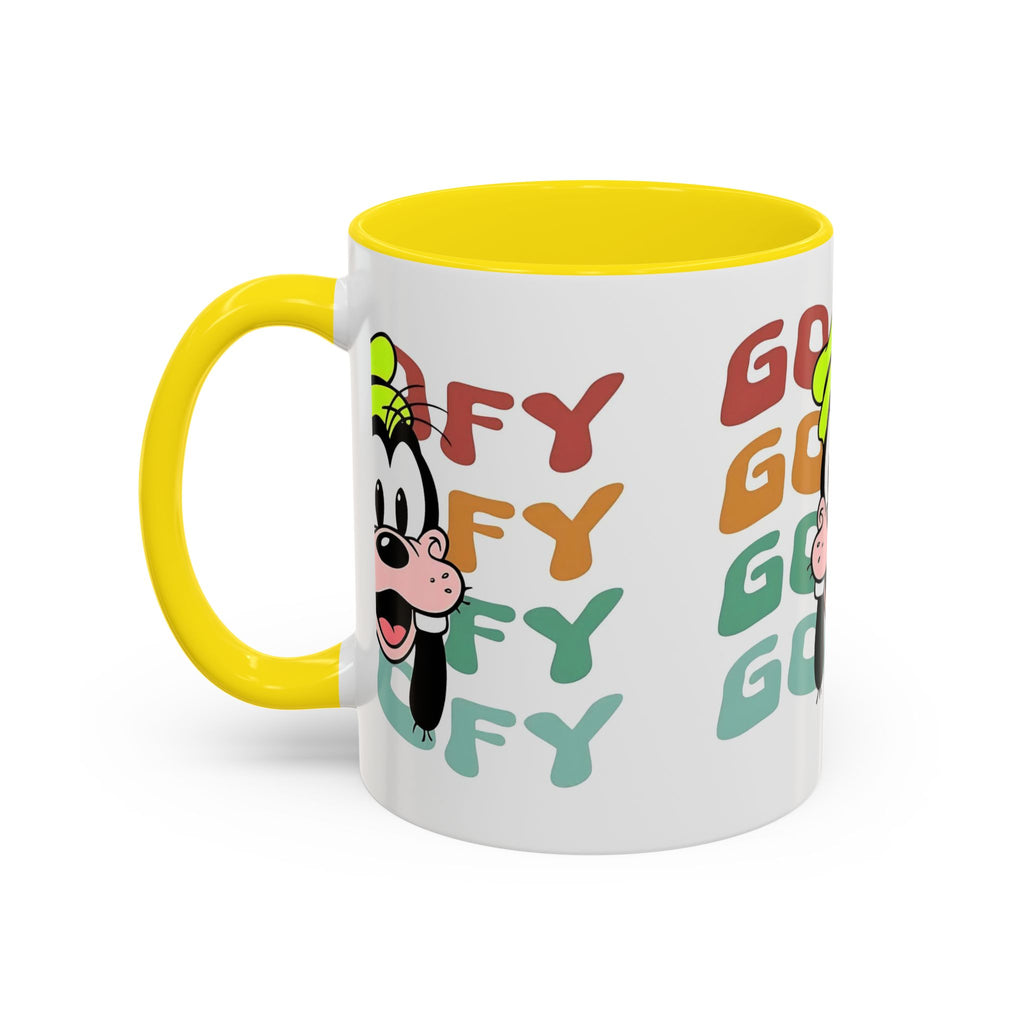 Goofy Retro Stack Accent Mug — Disney Goofy Coffee Cup (11/15oz)