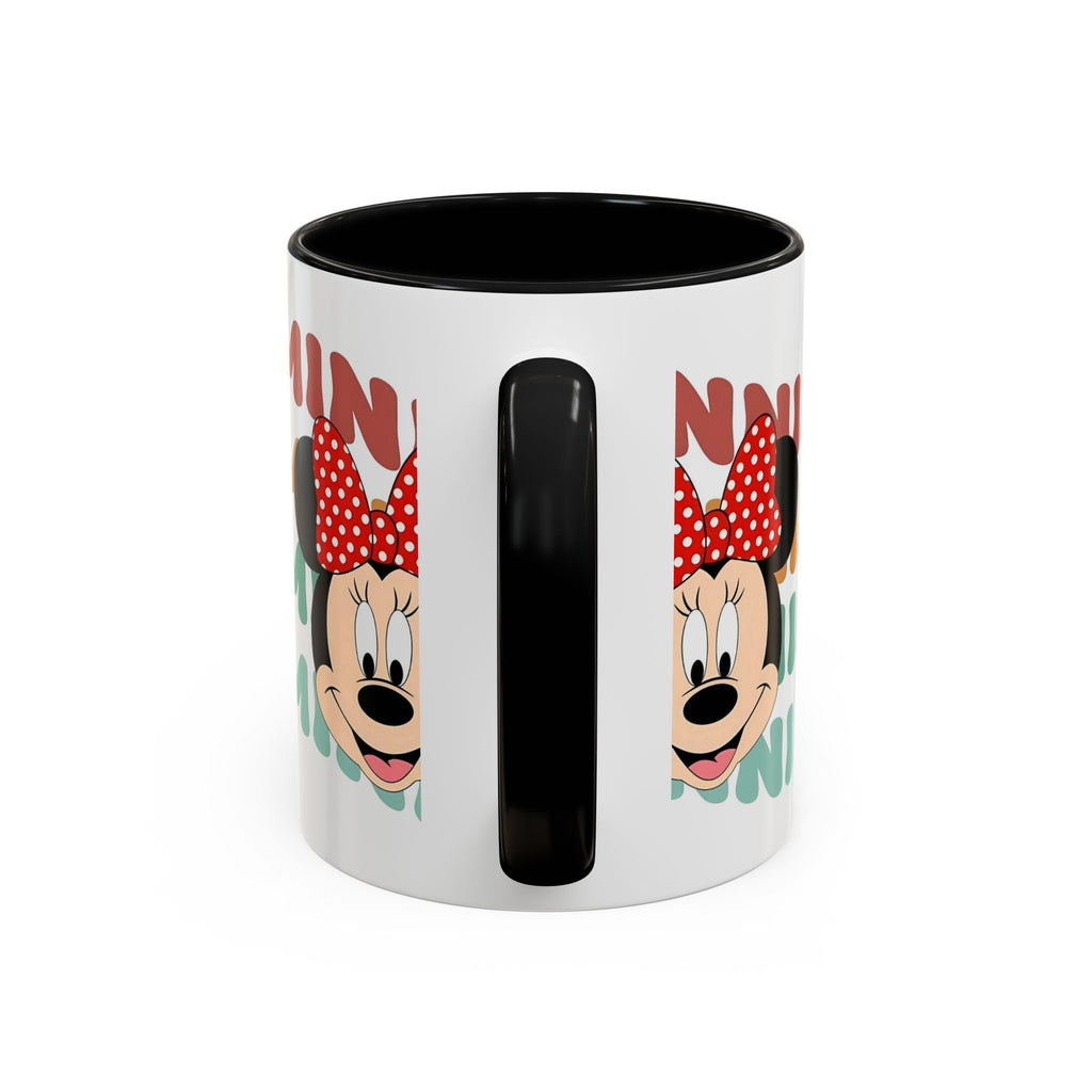 Minnie Mouse Accent Coffee Mug — Retro Colorful Disney Character Design (11/15 oz)