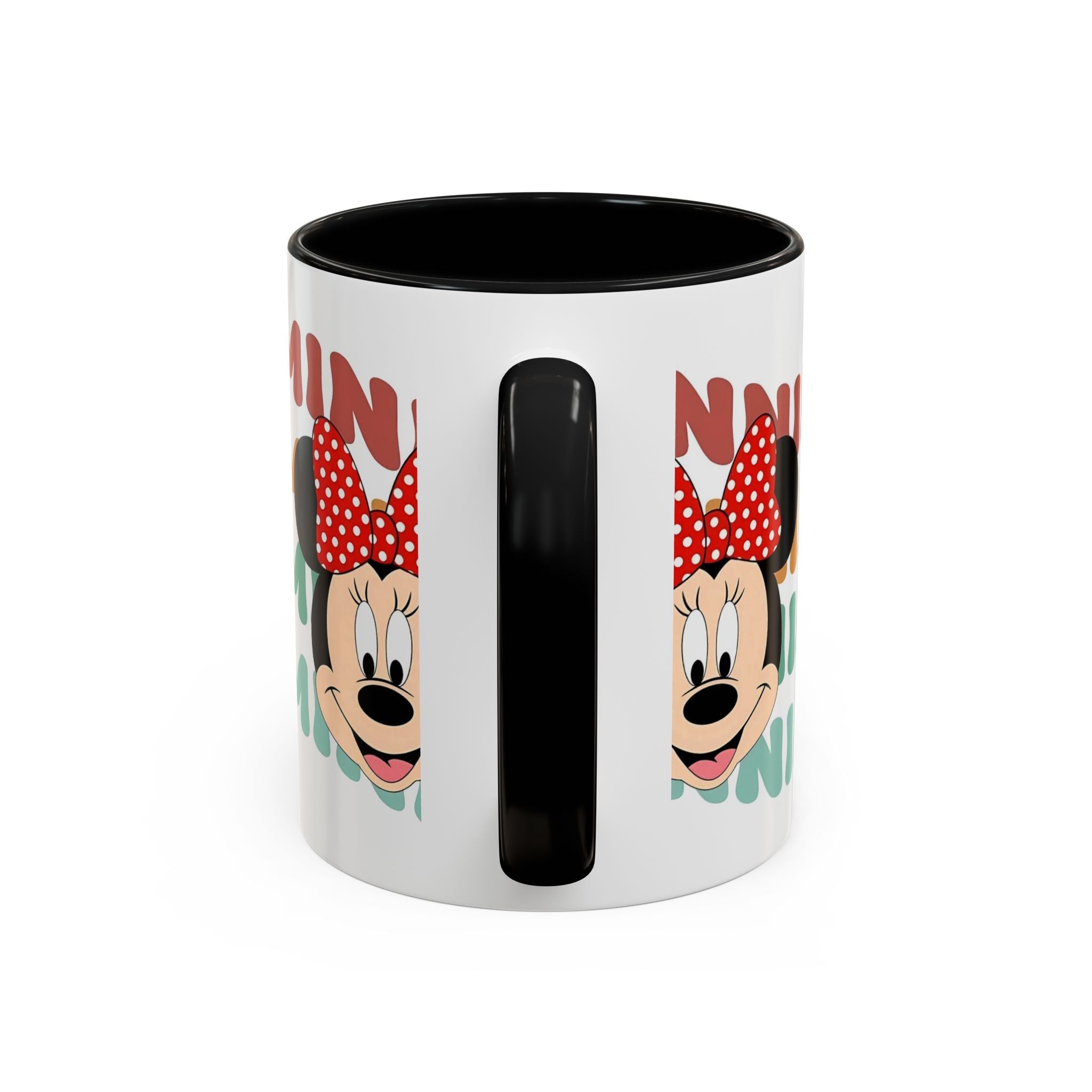 Minnie Mouse Accent Coffee Mug — Retro Colorful Disney Character Design (11/15 oz)