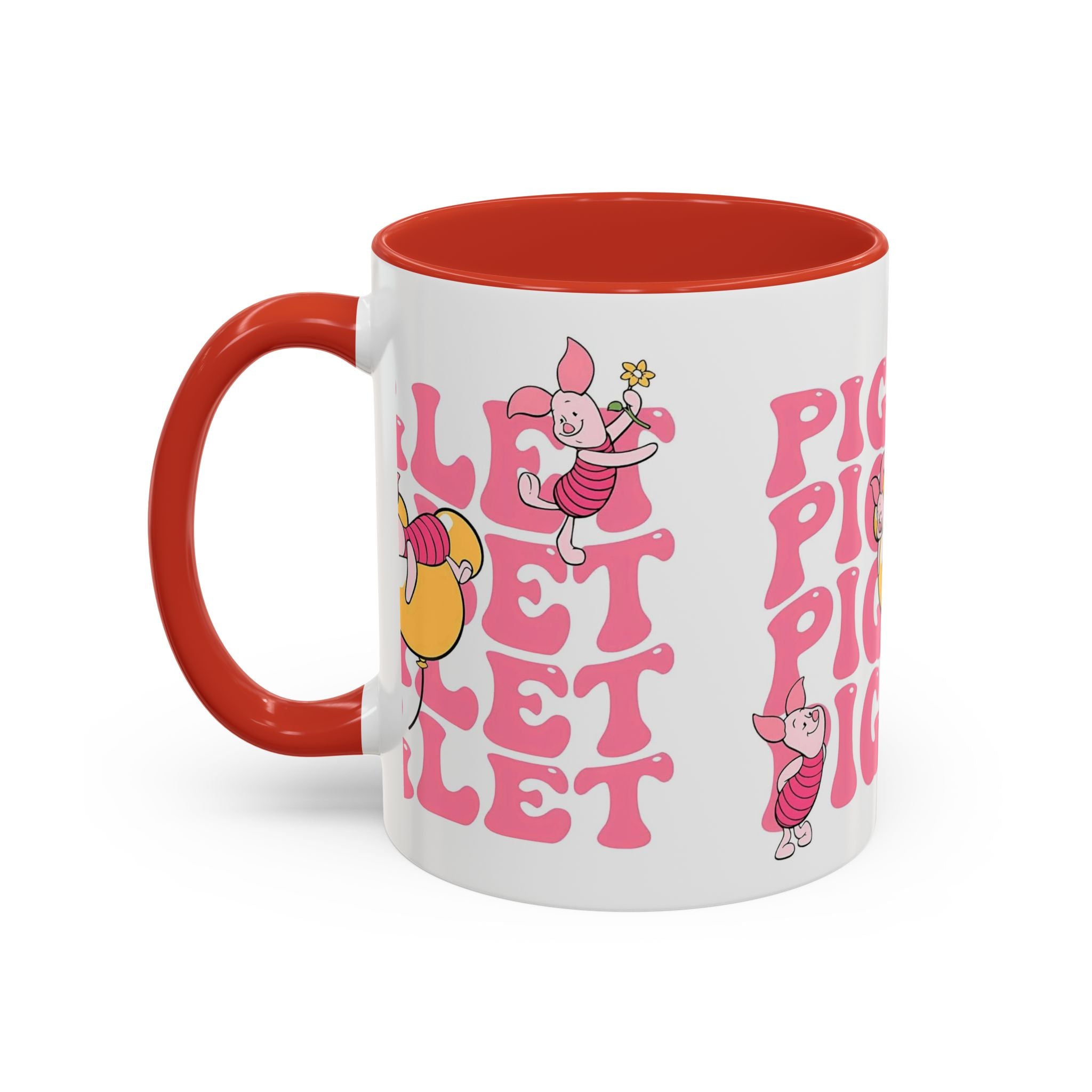 Piglet Coffee Mug — Cute Pink Winnie-The-Pooh Character Accent Mug (11/15oz)