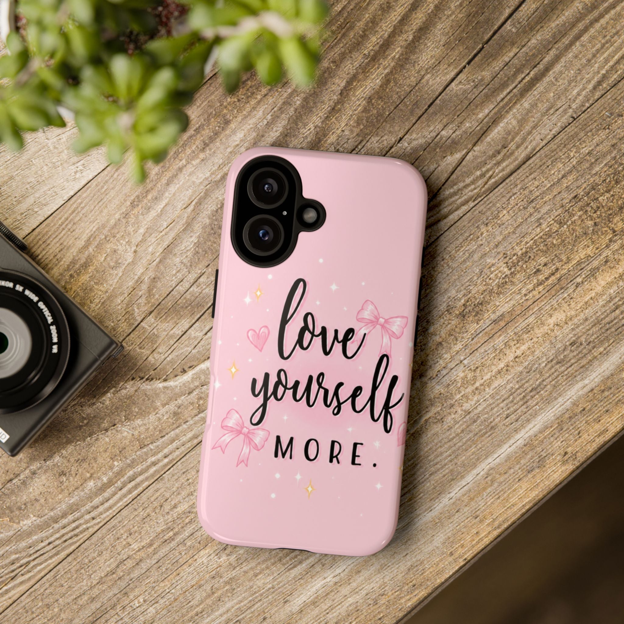Love Yourself More Pink Inspirational Protective Case