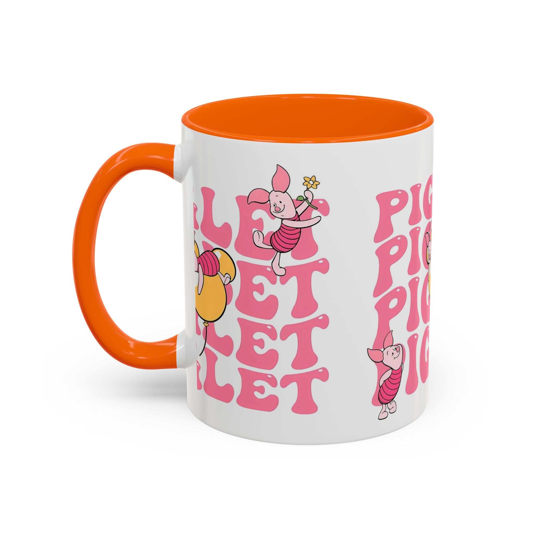 Piglet Coffee Mug — Cute Pink Winnie-The-Pooh Character Accent Mug (11/15oz)