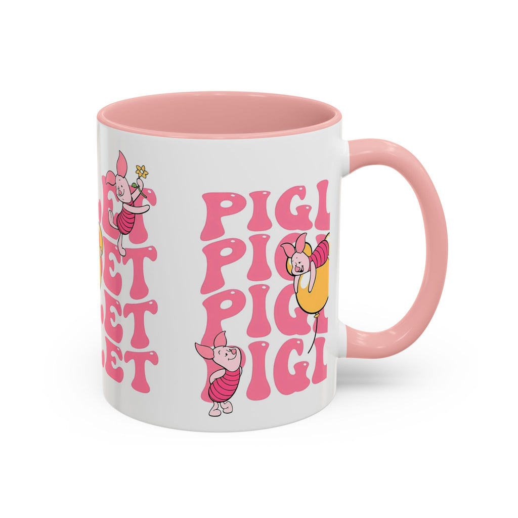 Piglet Coffee Mug — Cute Pink Winnie-The-Pooh Character Accent Mug (11/15oz)