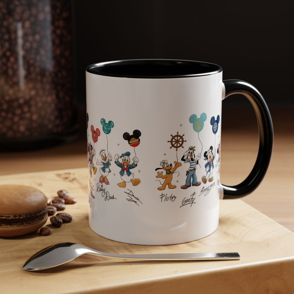 Disney Cruise Characters Accent Coffee Mug (11/15oz)