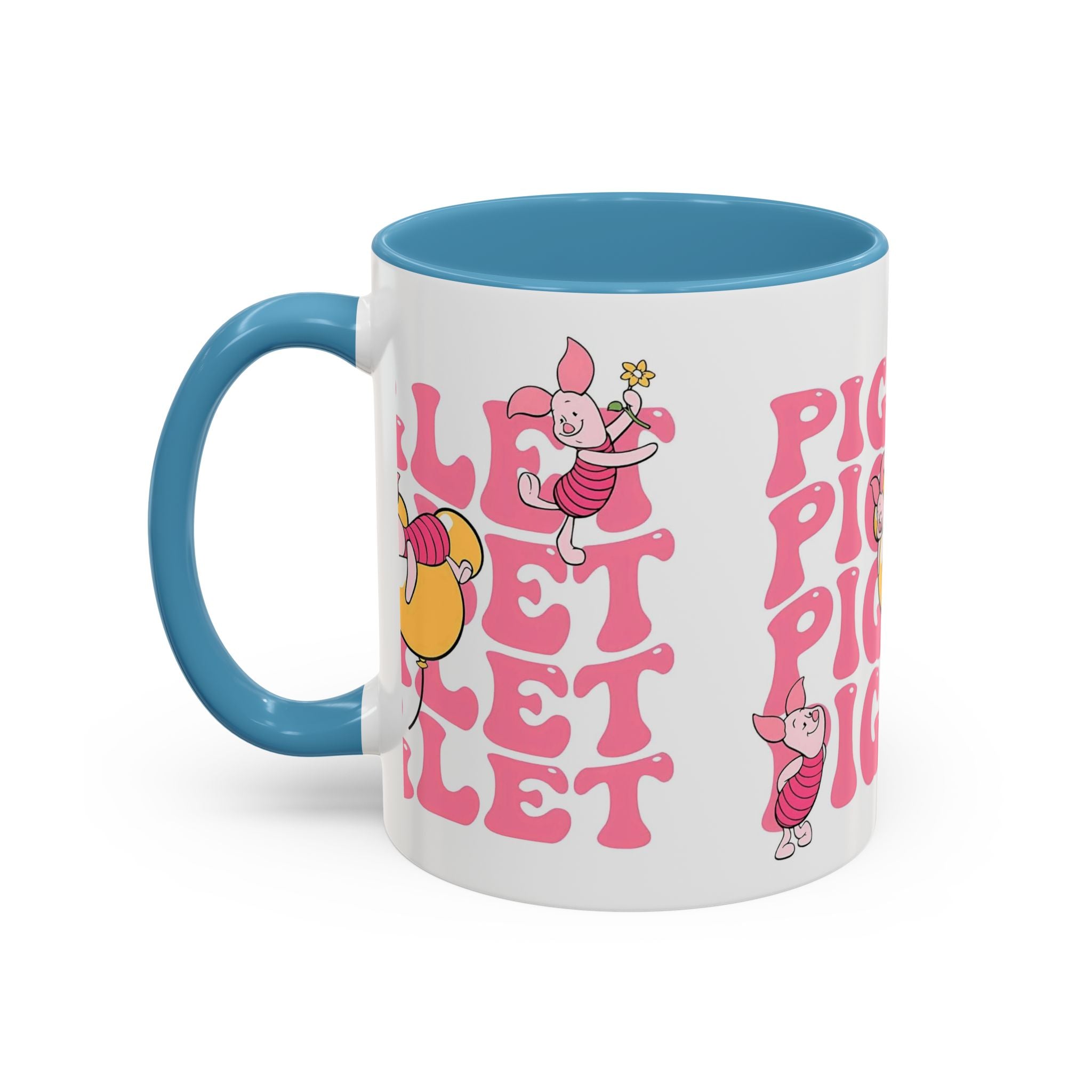 Piglet Coffee Mug — Cute Pink Winnie-The-Pooh Character Accent Mug (11/15oz)