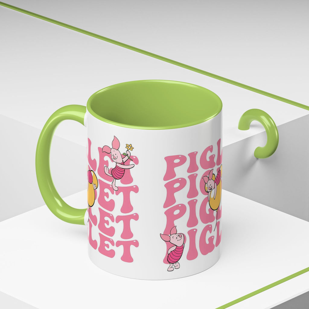 Piglet Coffee Mug — Cute Pink Winnie-The-Pooh Character Accent Mug (11/15oz)