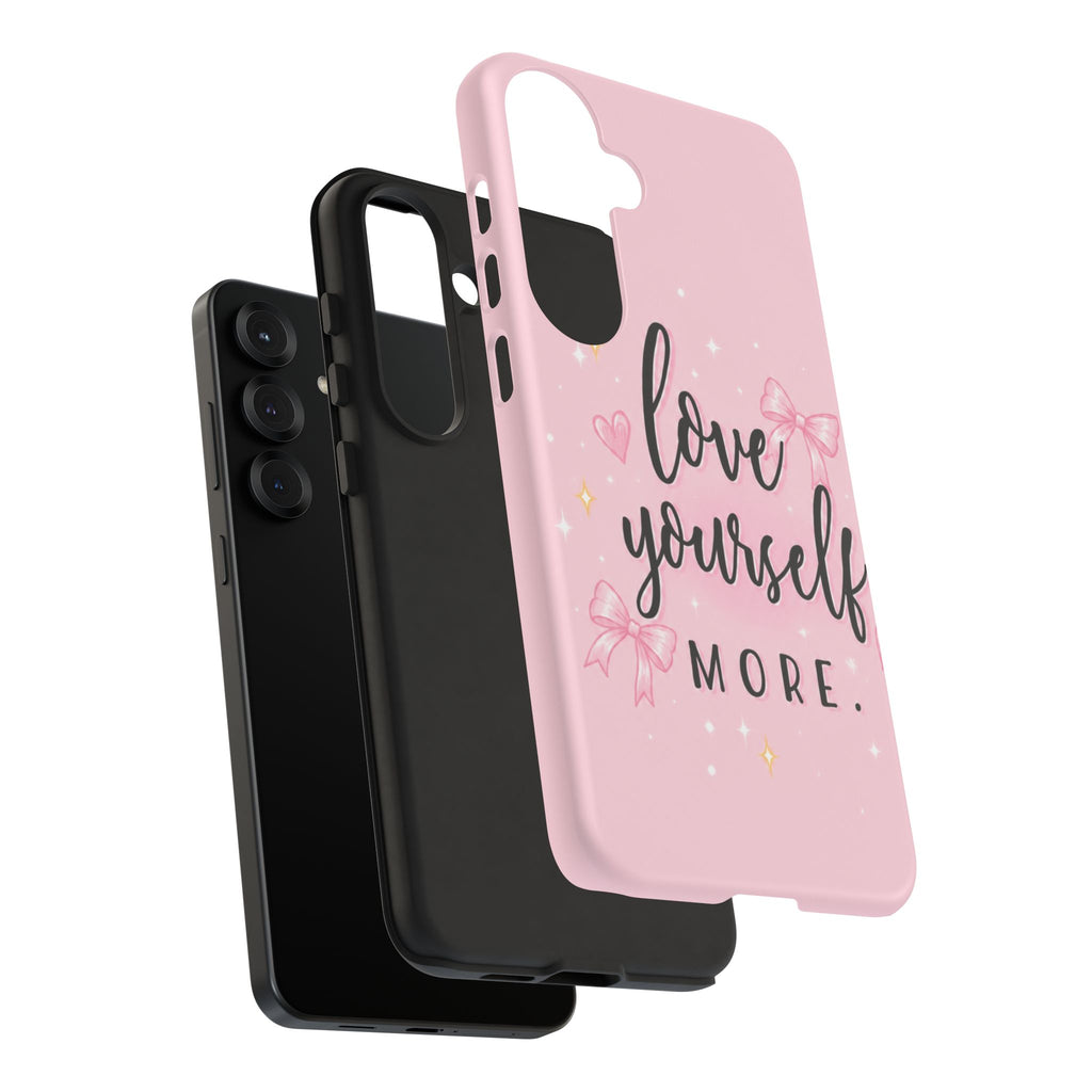 Love Yourself More Pink Inspirational Protective Case