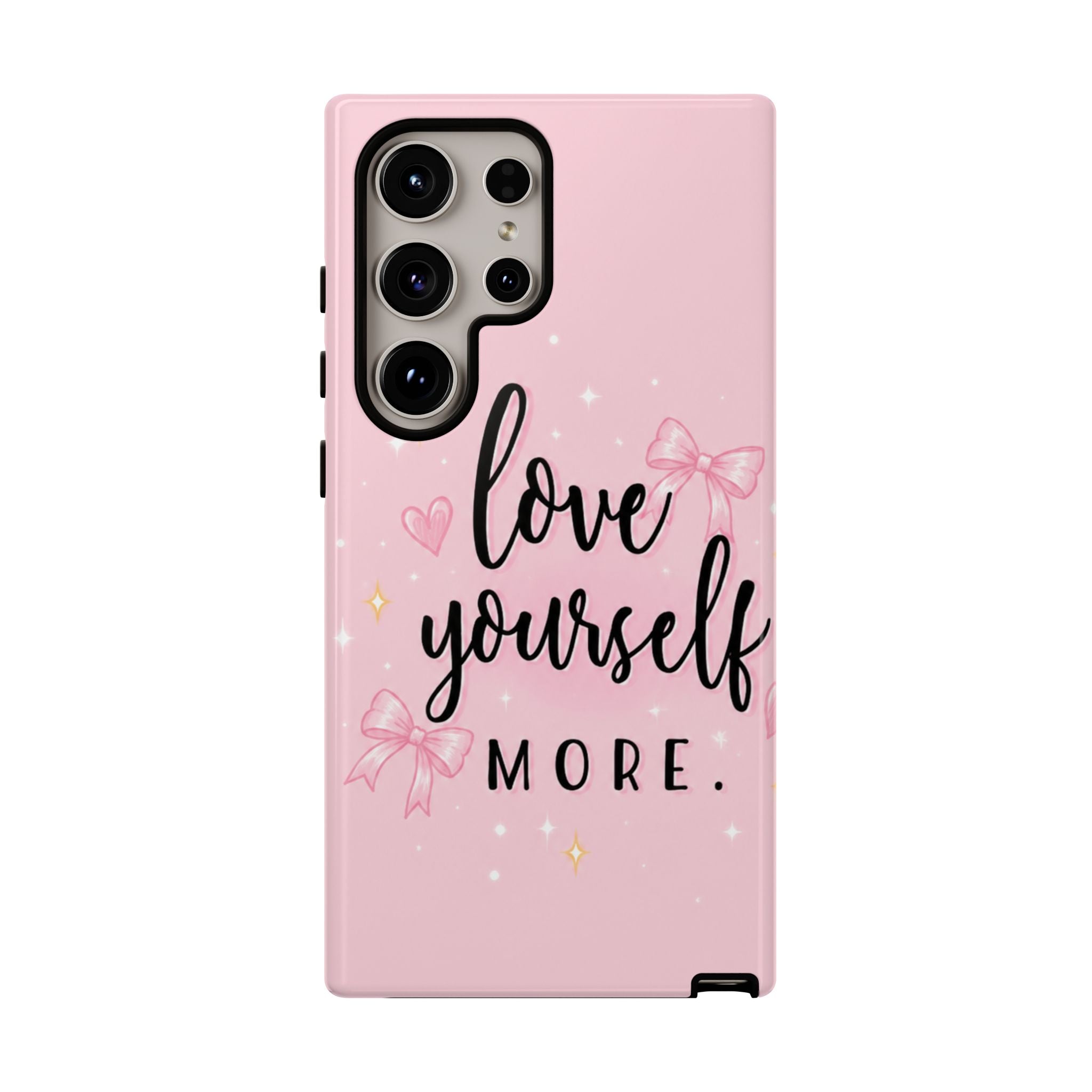 Love Yourself More Pink Inspirational Protective Case