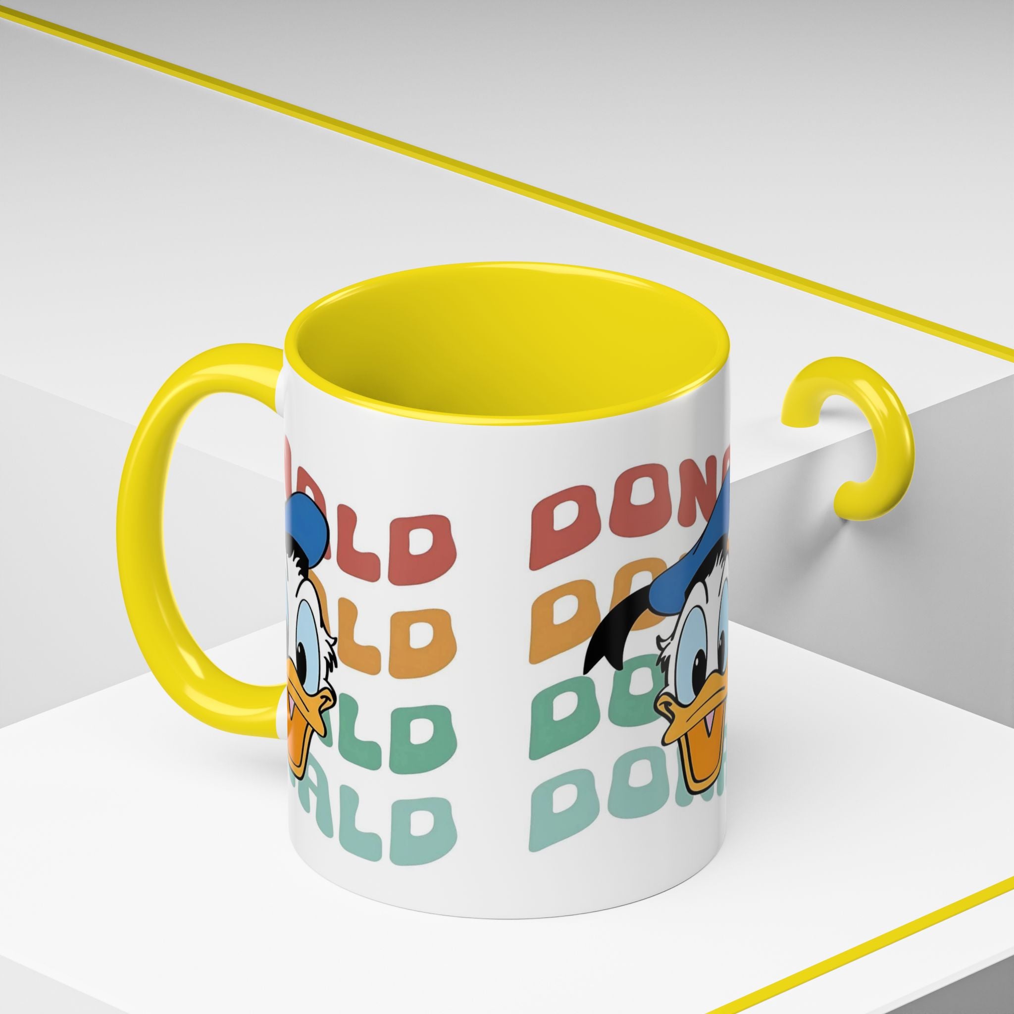 Donald Duck Retro Accent Coffee Mug