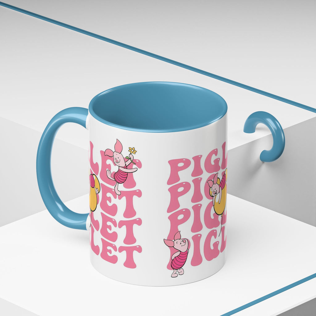 Piglet Coffee Mug — Cute Pink Winnie-The-Pooh Character Accent Mug (11/15oz)