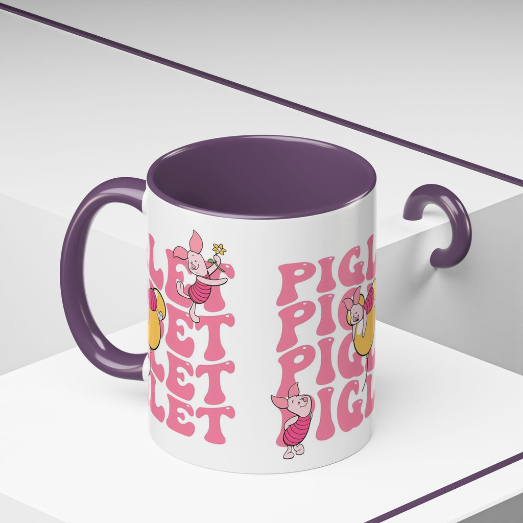 Piglet Coffee Mug — Cute Pink Winnie-The-Pooh Character Accent Mug (11/15oz)