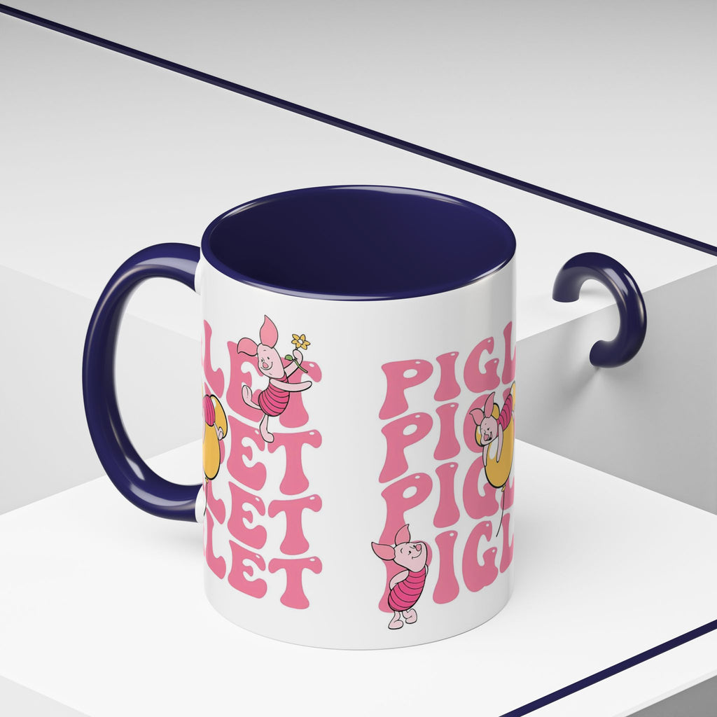 Piglet Coffee Mug — Cute Pink Winnie-The-Pooh Character Accent Mug (11/15oz)