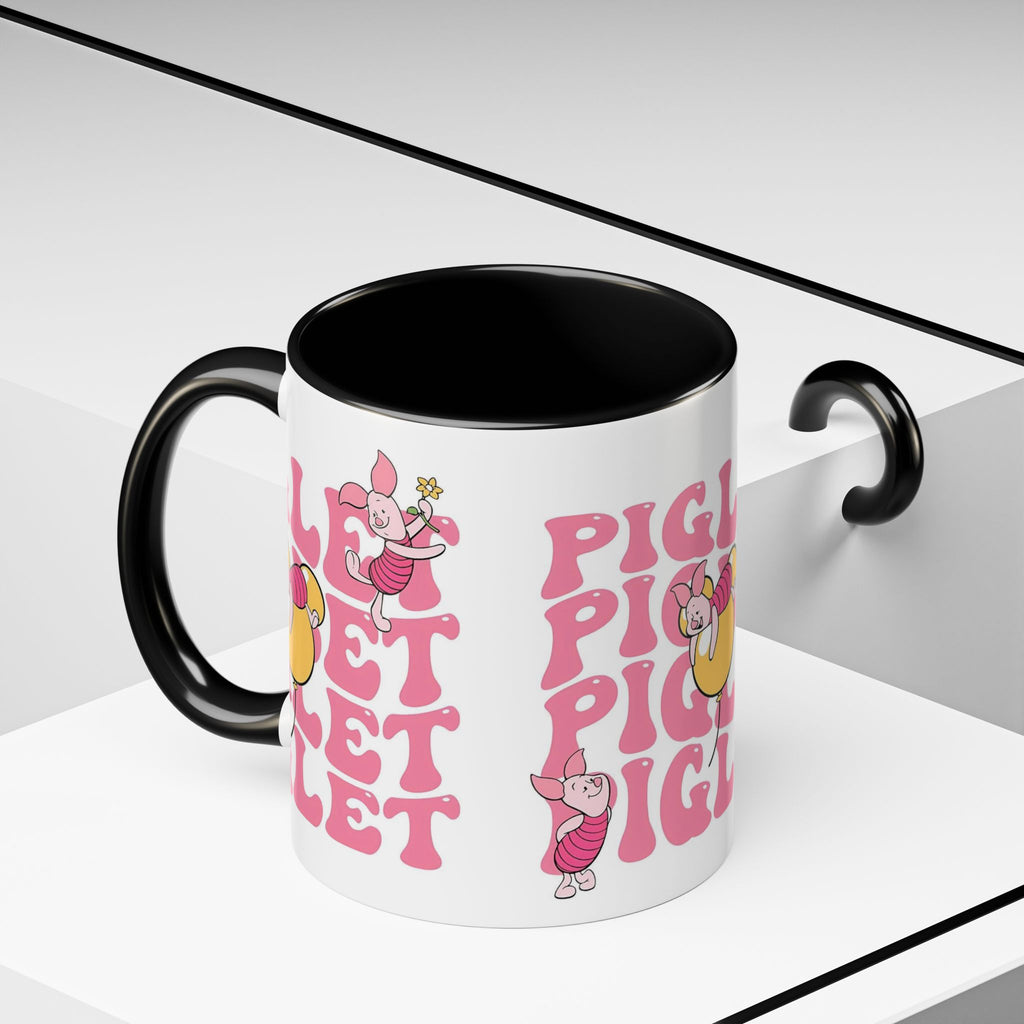 Piglet Coffee Mug — Cute Pink Winnie-The-Pooh Character Accent Mug (11/15oz)