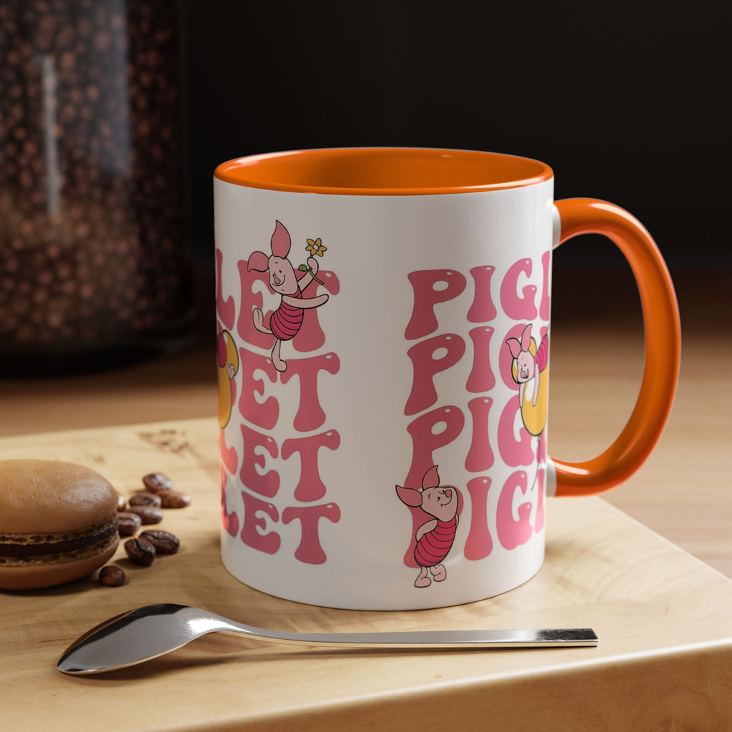 Piglet Coffee Mug — Cute Pink Winnie-The-Pooh Character Accent Mug (11/15oz)