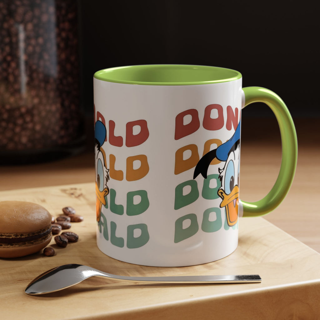Donald Duck Retro Accent Coffee Mug
