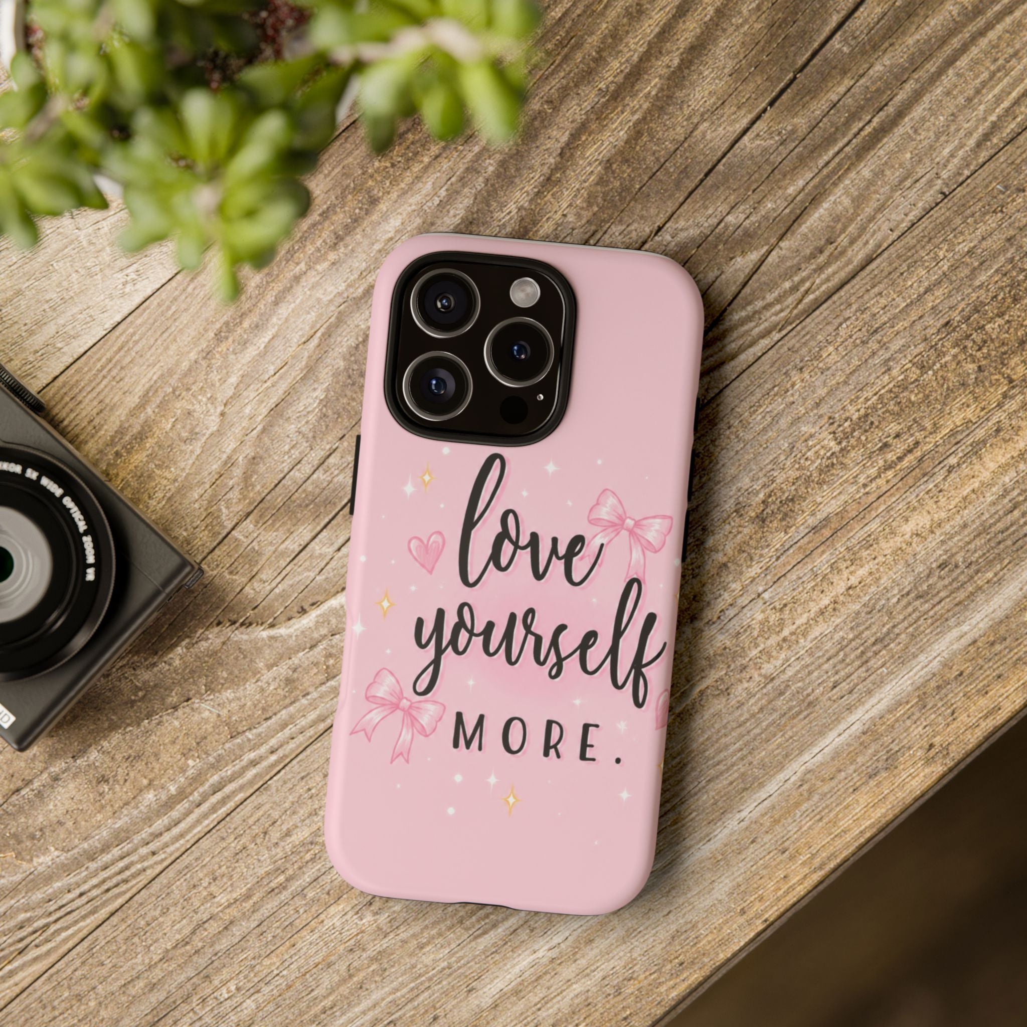 Love Yourself More Pink Inspirational Protective Case