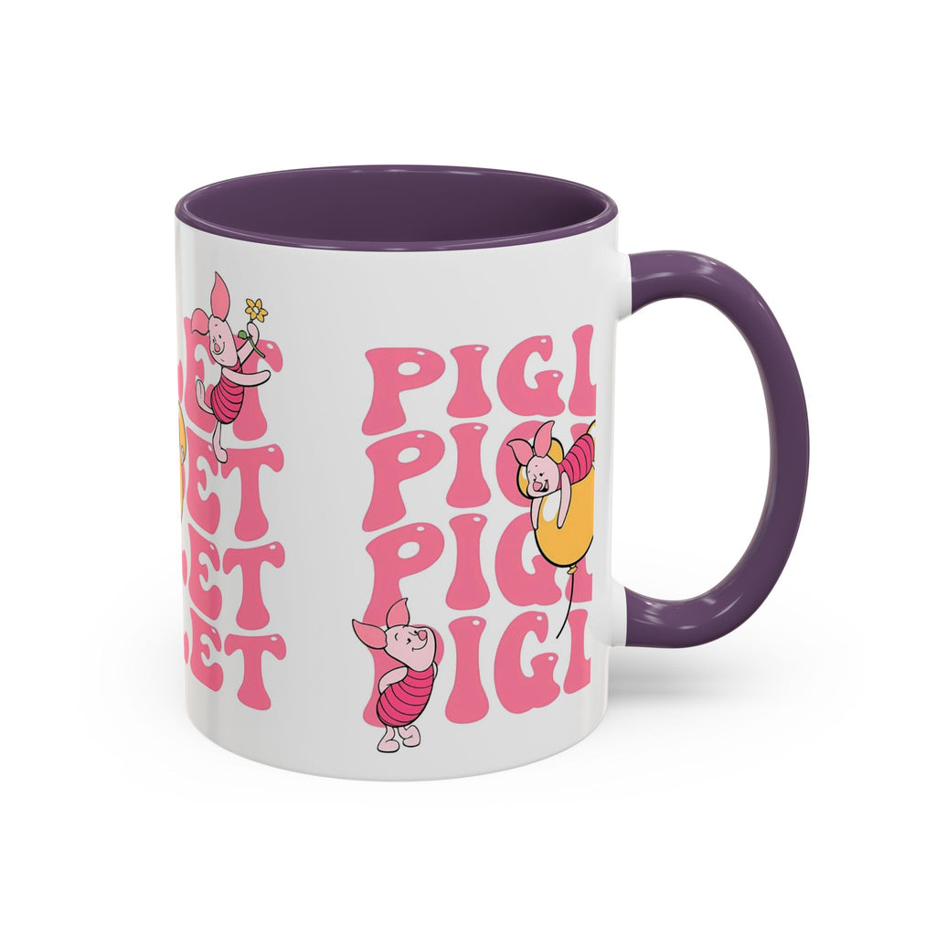 Piglet Coffee Mug — Cute Pink Winnie-The-Pooh Character Accent Mug (11/15oz)