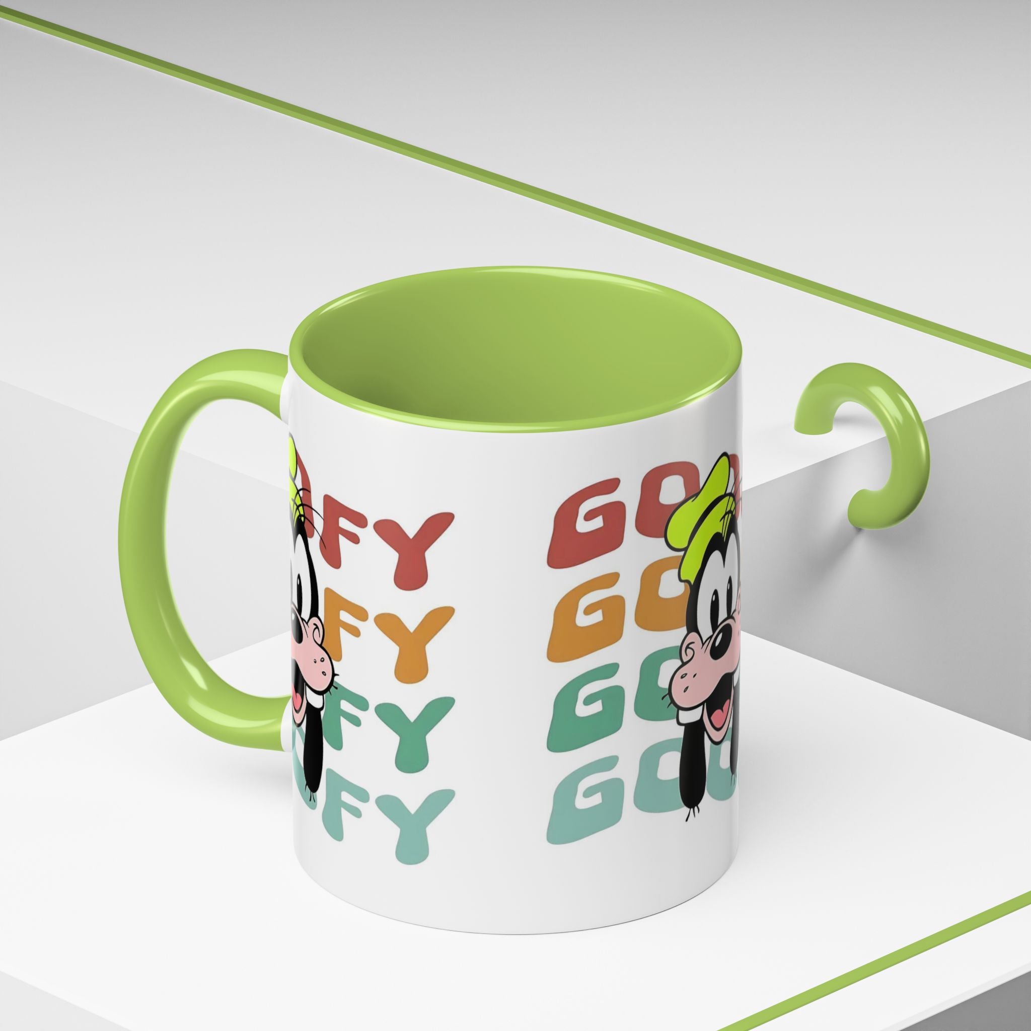 Goofy Retro Stack Accent Mug — Disney Goofy Coffee Cup (11/15oz)
