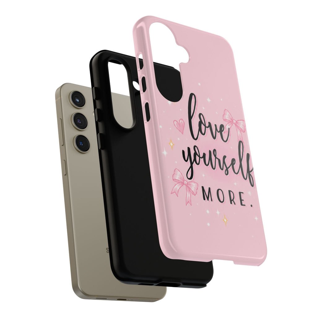 Love Yourself More Pink Inspirational Protective Case