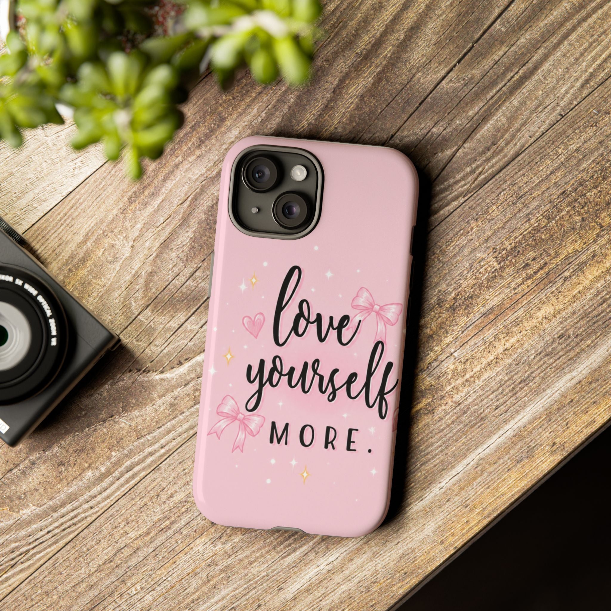 Love Yourself More Pink Inspirational Protective Case