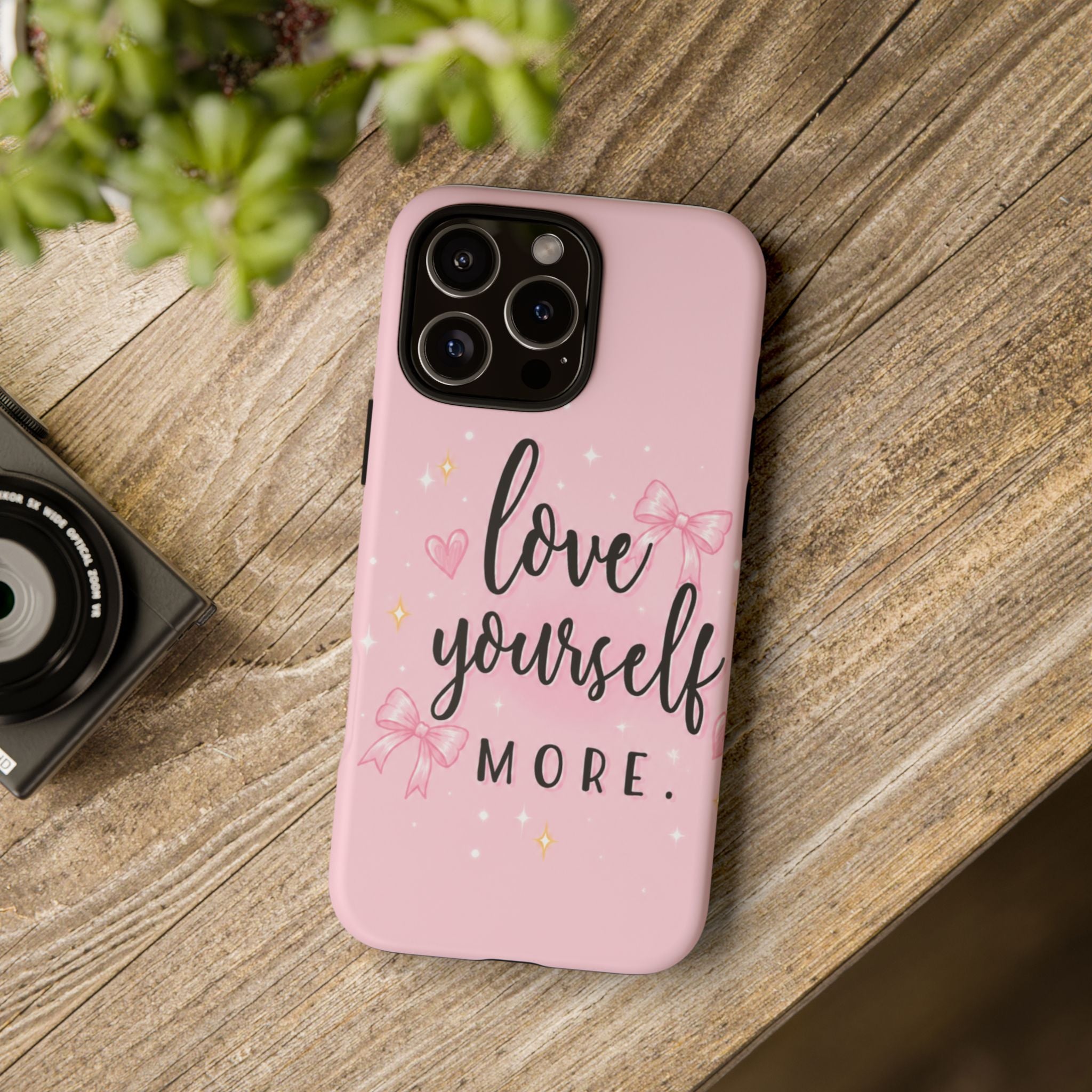Love Yourself More Pink Inspirational Protective Case