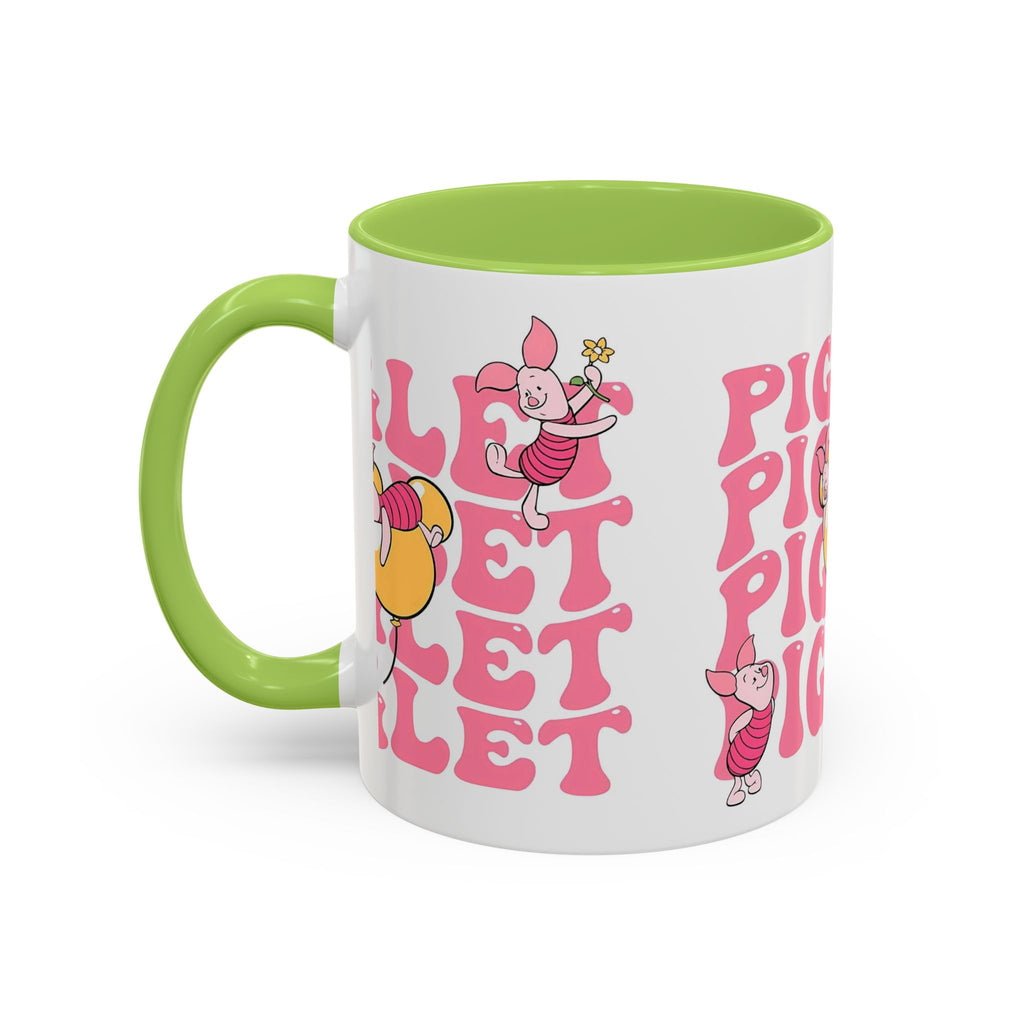 Piglet Coffee Mug — Cute Pink Winnie-The-Pooh Character Accent Mug (11/15oz)
