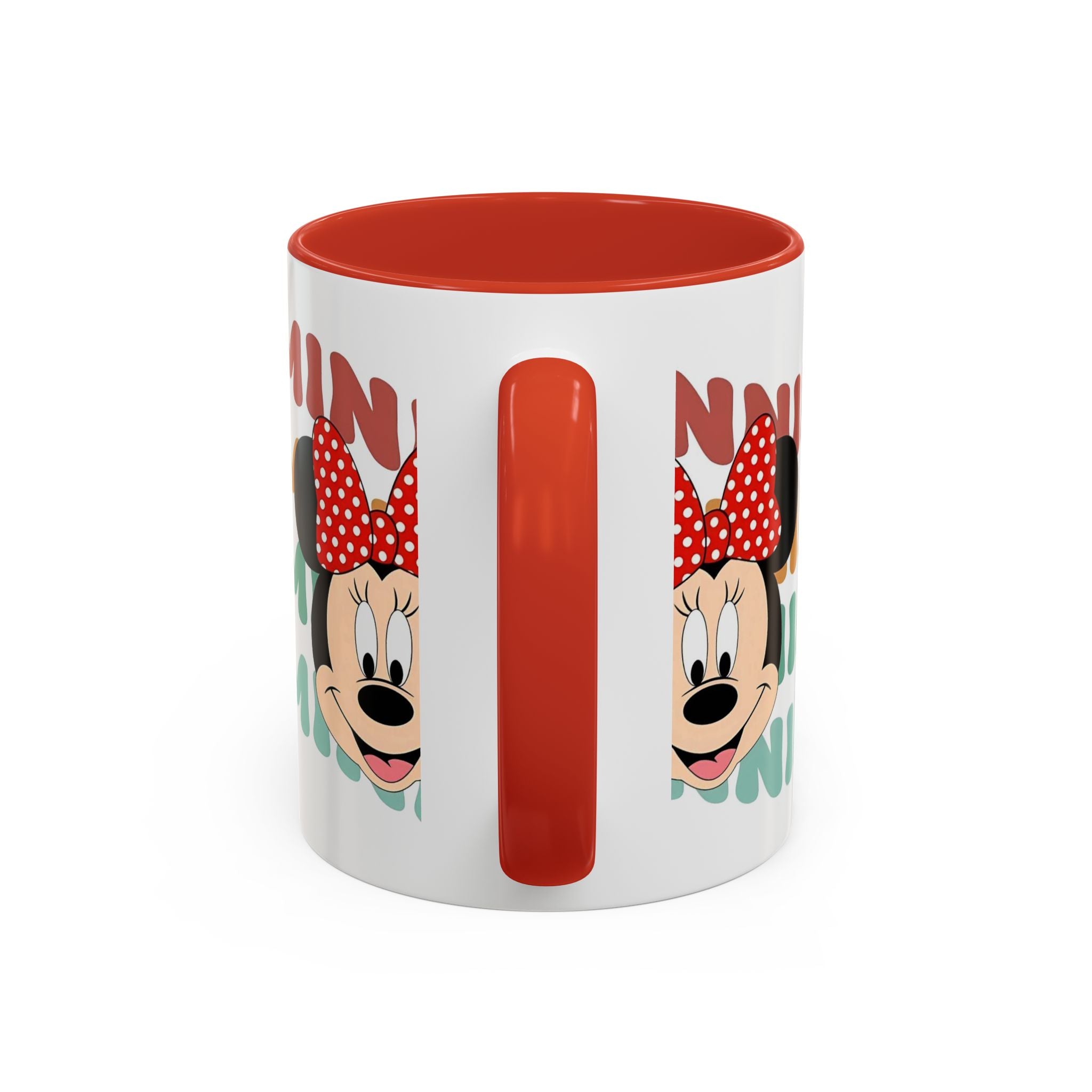 Minnie Mouse Accent Coffee Mug — Retro Colorful Disney Character Design (11/15 oz)