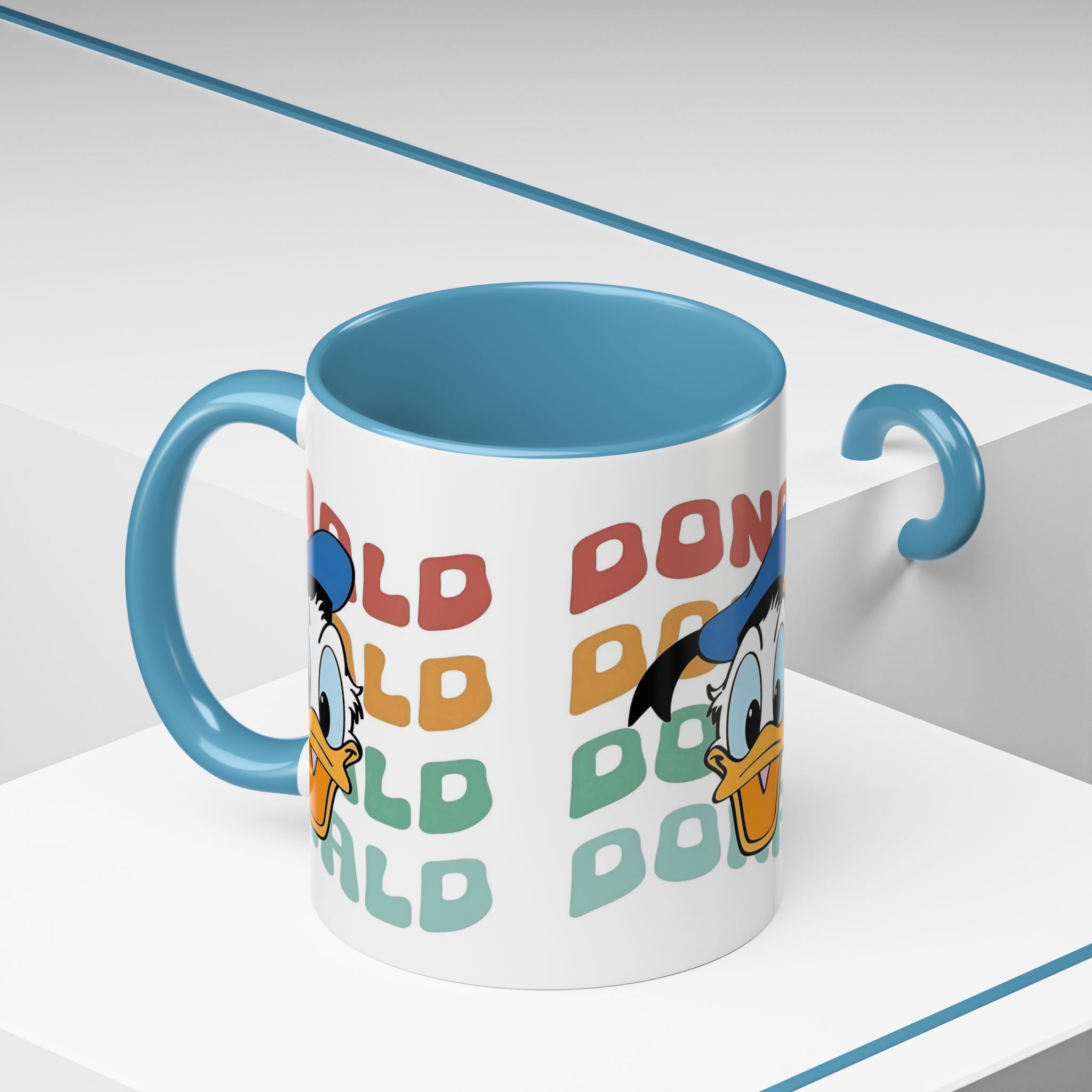 Donald Duck Retro Accent Coffee Mug
