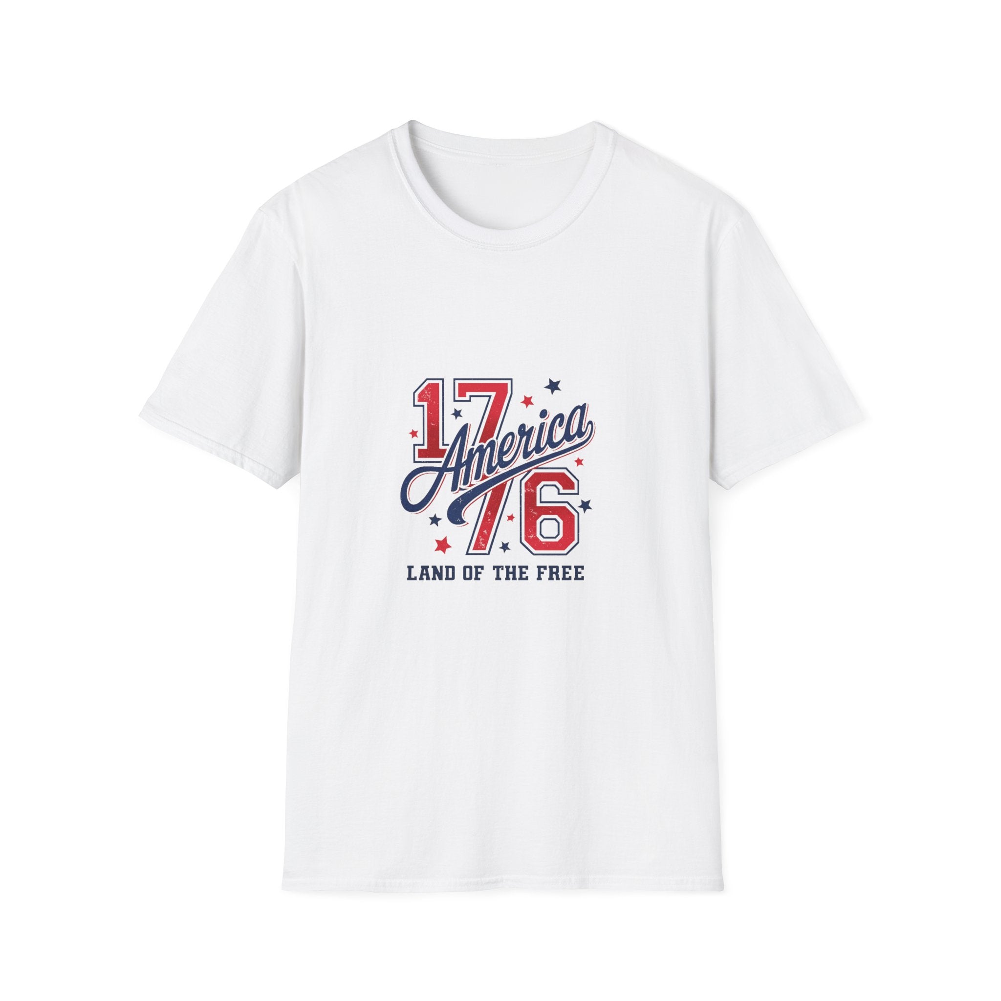 1776 America Land of the Free Patriotic Tee