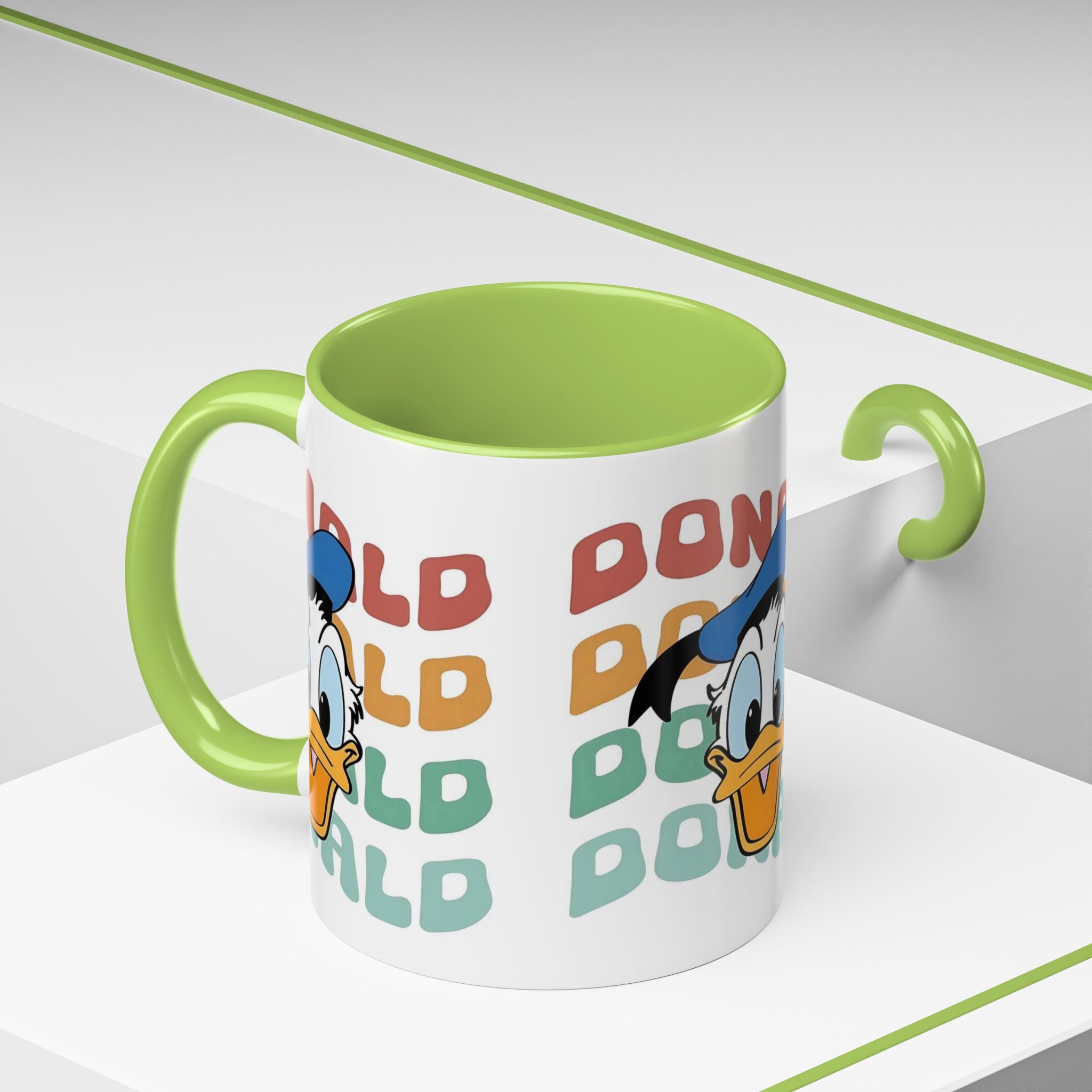 Donald Duck Retro Accent Coffee Mug
