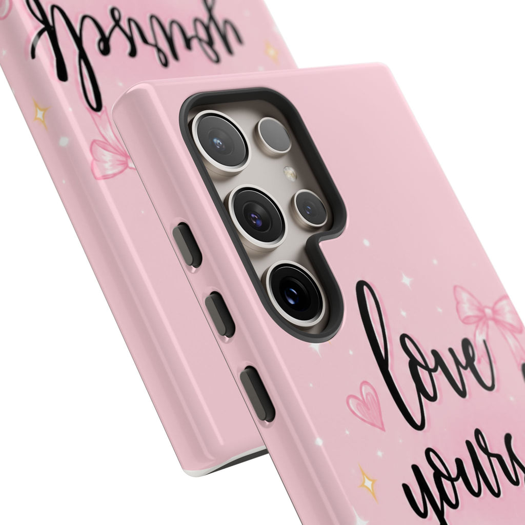 Love Yourself More Pink Inspirational Protective Case