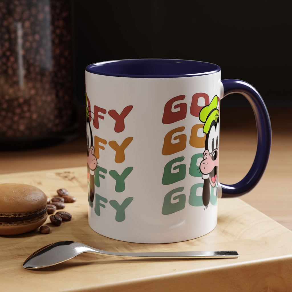 Goofy Retro Stack Accent Mug — Disney Goofy Coffee Cup (11/15oz)