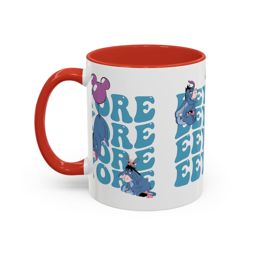 Eeyore Pattern Accent Coffee Mug — Cute Donkey Fan Gift (11/15 oz)
