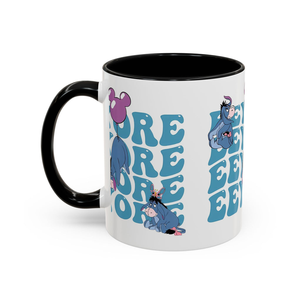 Eeyore Pattern Accent Coffee Mug — Cute Donkey Fan Gift (11/15 oz)