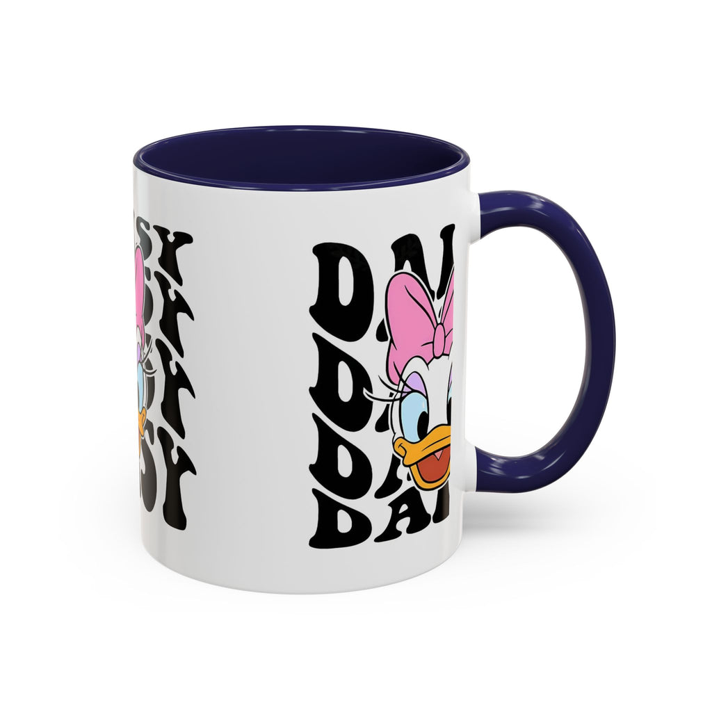 Daisy Duck Face Accent Coffee Mug – Retro Text Graphic (11/15 oz)