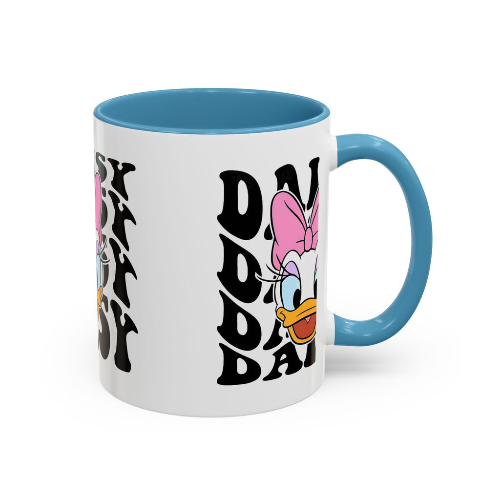 Daisy Duck Face Accent Coffee Mug – Retro Text Graphic (11/15 oz)