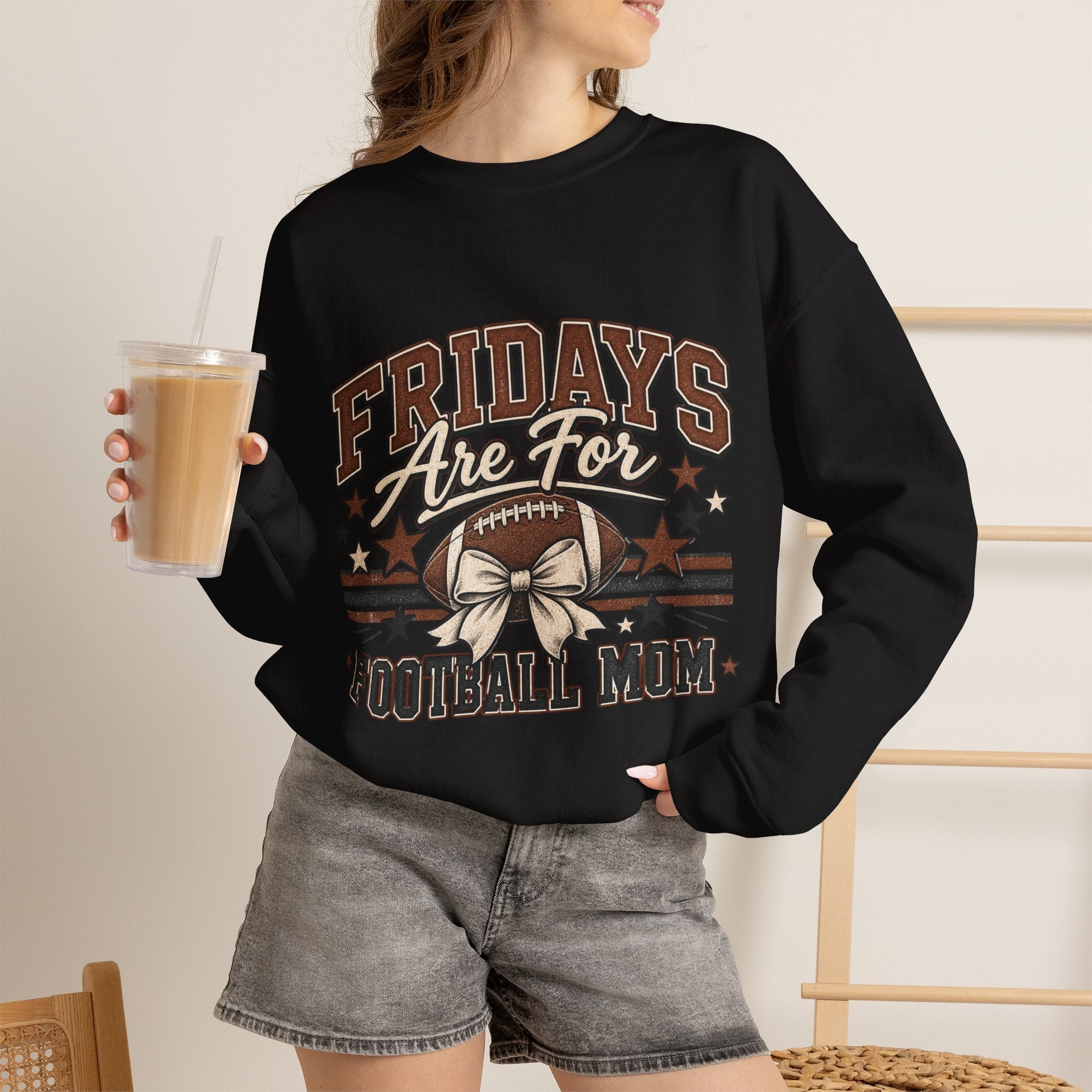 Football Mom Sweatshirt - "Fridays Are For Football Mom"