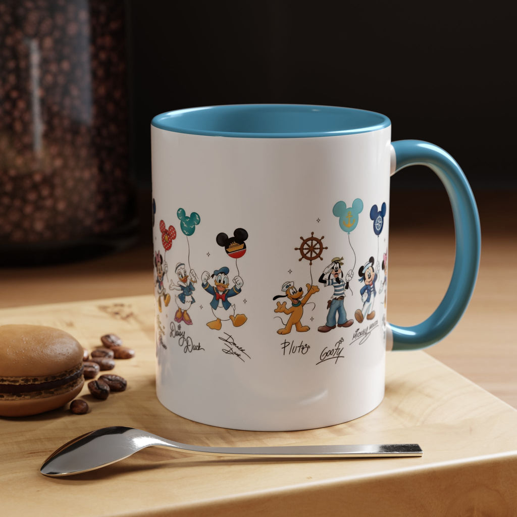 Disney Cruise Characters Accent Coffee Mug (11/15oz)