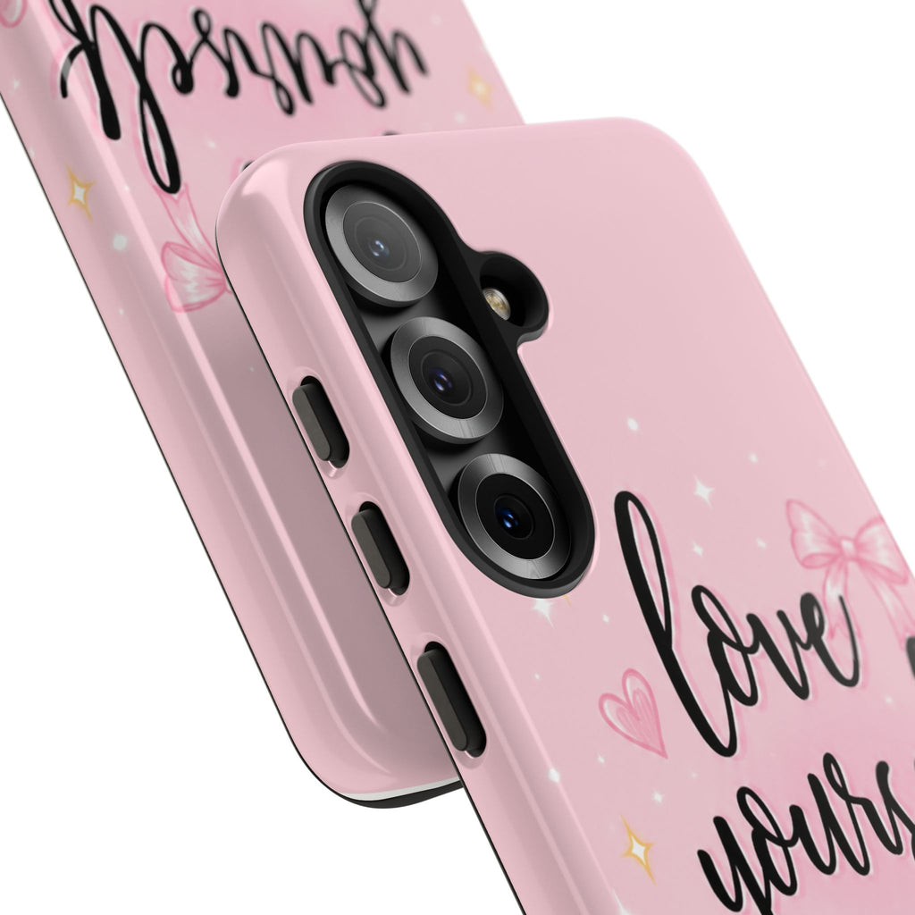 Love Yourself More Pink Inspirational Protective Case