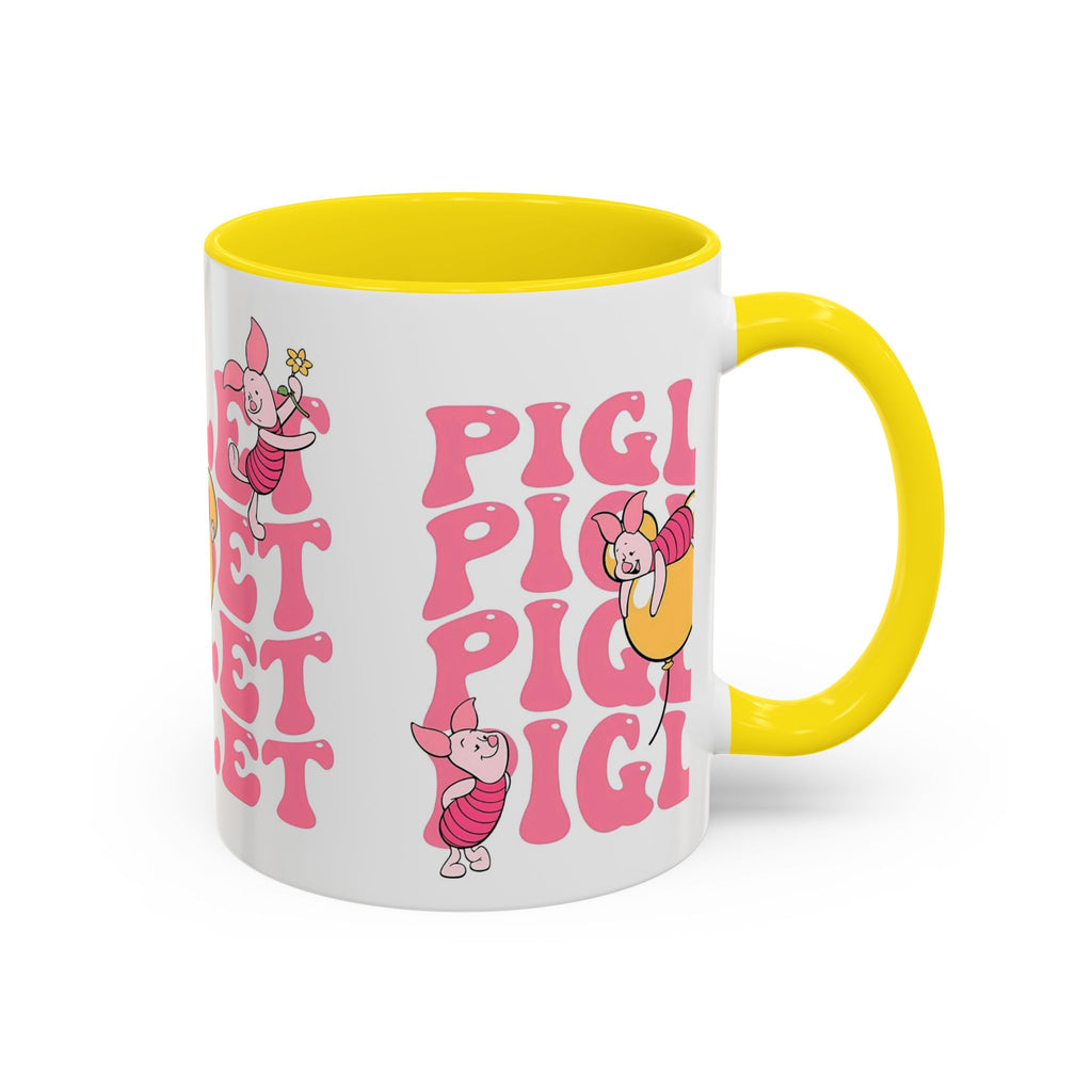 Piglet Coffee Mug — Cute Pink Winnie-The-Pooh Character Accent Mug (11/15oz)