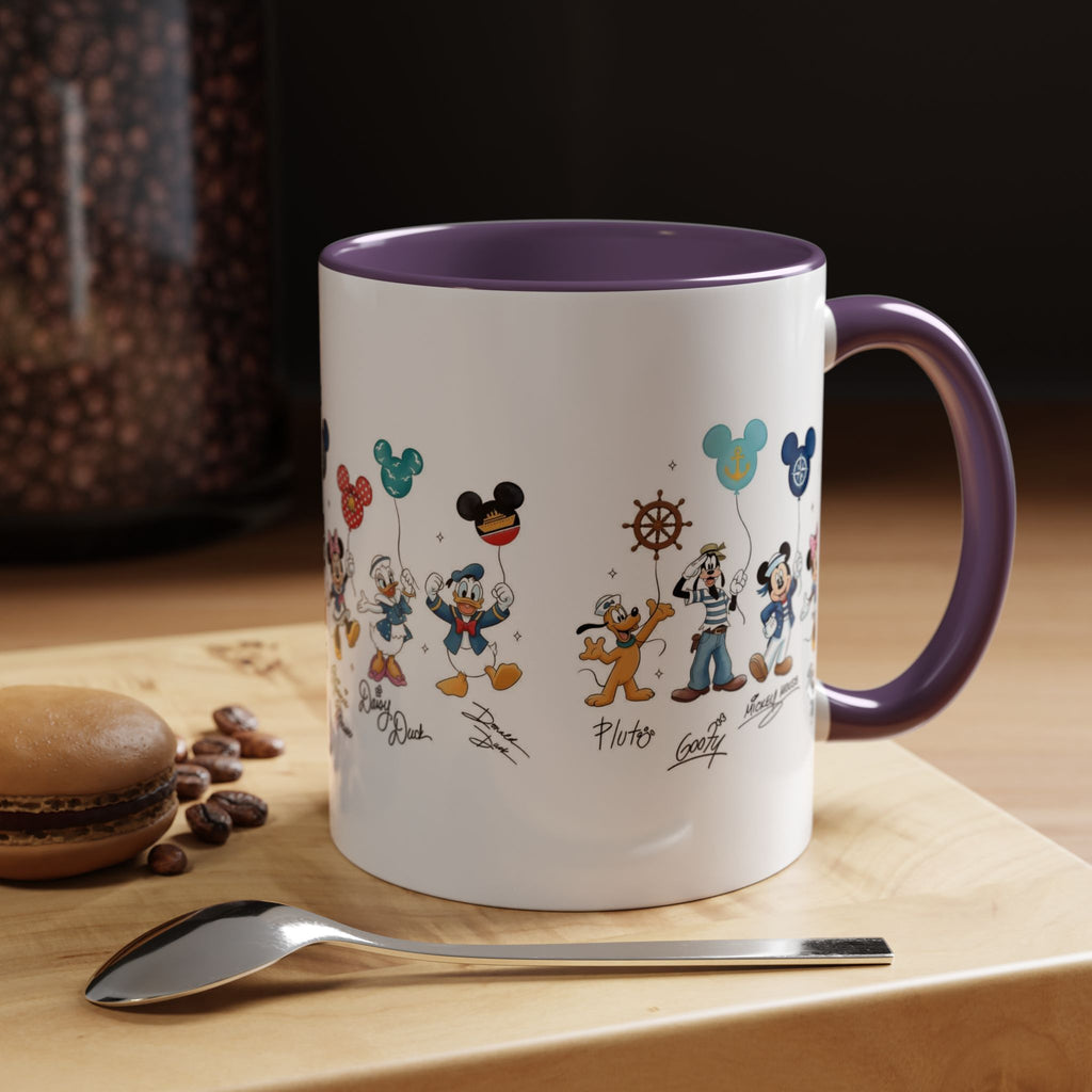 Disney Cruise Characters Accent Coffee Mug (11/15oz)