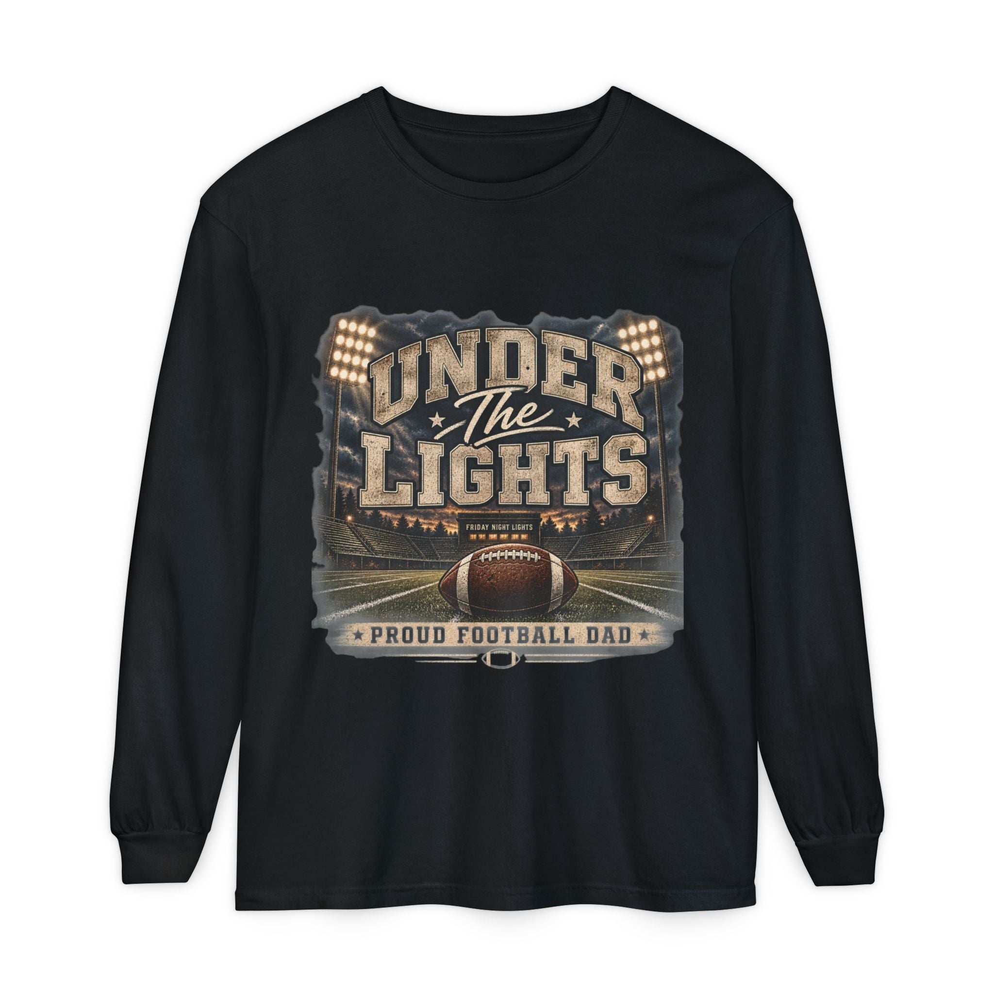 Under The Lights Football Long Sleeve Tee