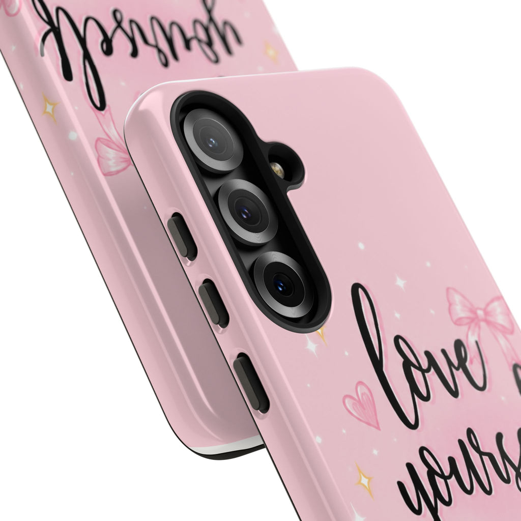 Love Yourself More Pink Inspirational Protective Case